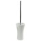 Toilet Brush Holder, Free Standing, Made From White Stone